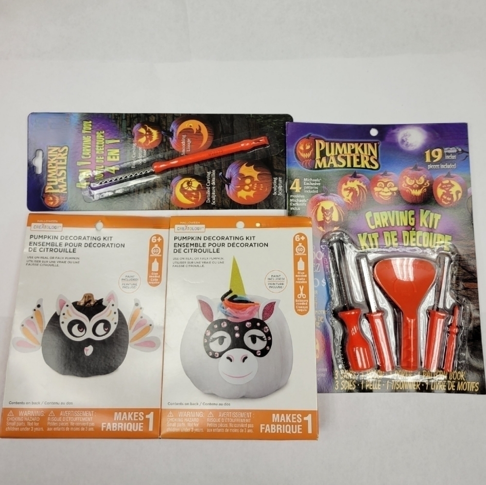 New Halloween Creatology Pumpkin Carving Craft Kit bundle